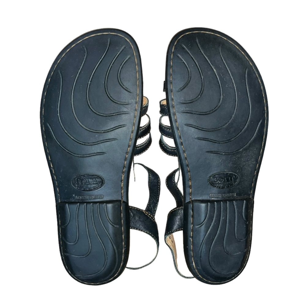 Born Beaded Flat Sandals Black Women's Size 8 - Picture 6 of 8